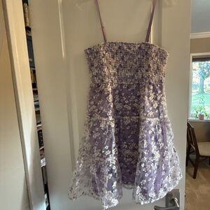 Stagecoach lacy purple white and cold sundress